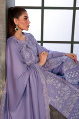 Rang Rasiya Premium Embroidered Karandi Suit Unstitched 3 Piece D-08 Latte – Winter Collection