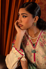 Sana Safinaz Embroidered Slub Suits Unstitched 3 Piece M243-010A-3AP – Luxury Winter Collection