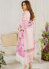 Pretty In Pink By Asifa And Nabeel Embroidered Lawn Suit Unstitched 3 Piece AN24L PP-9 Sedum – Summer Collection