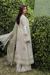 Qalamkar Chikankari Lawn Suit Unstitched 3 Piece QLM24F PS-11 Rinnah–