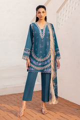 Baroque Embroidered Lawn Suits Unstitched 3 Piece BQ25EL- UF-4148 – Summer Collection