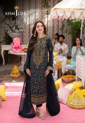Asim Jofa Jag-Mag Embroidered Paper Cotton Suits Unstitched 3 Piece AJ – AJMJB-04