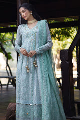 Roohi By Mushq Embroidered Organza Suit Unstitched 4 Piece MQ24R Diya