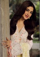 Qalamkar Chikankari Lawn Suit Unstitched 3 Piece QLM24F PS-03 Irsa – Festive Collection–
