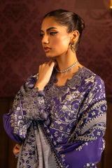 Sana Safinaz Embroidered Linen Suits Unstitched 3 Piece M243-020A-3CQ – Luxury Winter Collection
