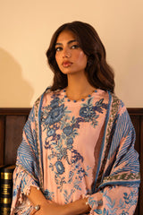 Sana Safinaz Embroidered Linen Suits Unstitched 3 Piece M243-018B-3CQ – Luxury Winter Collection