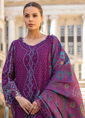 Carnation By Rang Rasiya Embroidered Slub Suit Unstitched 3 Piece RR24CE D-13 Freya – Winter Collection