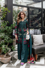 Afrozeh Embroidered Lawn Suits Unstitched 3 Piece AF25UL25 D-02 Vermora – Luxury Collection