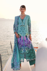 Afrozeh Embroidered Lawn Suits Unstitched 3 Piece AF25UL25 D-010 Sovana – Luxury Collection