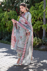Baroque Embroidered Lawn Suits Unstitched 3 Piece BQ25EL- UF-4071- Summer Collection