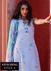 Suay by Farah Talib Embroidered Lawn Suits Unstitched 3 Piece FTA24LU FTA 06 Callista Wedgewood – Luxury Collection