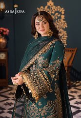 Asim Jofa Embroidered Lawn Suits Unstitched 3 Piece AJ – AJFI-30