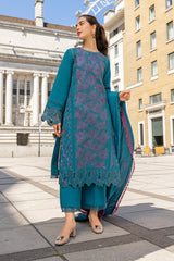 Carnation By Rang Rasiya Embroidered Organza Suit Unstitched 3 Piece RR24CE D-01 Ella – Winter Collection