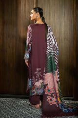 M Basics by Maria B Printed Linen Suits Unstitched 3 Piece MB24MB D-12 A – Winter Collection
