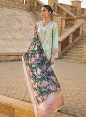 Zainab Chottani Chikankari Lawn Suits Unstitched 3 Piece ZC24CL D-2A Kiran – Summer Collection