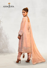 Asim Jofa Chamak-Damak Embroidered Chiffon Suits Unstitched 3 Piece AJ – AJCD-14