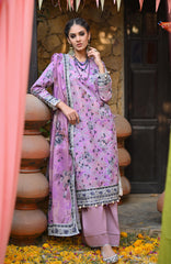 Monsoon Chunri By Al Zohaib Printed Lawn Suit Unstitched 3 Piece MSH-25-05 – Summer Collection