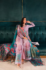 Afrozeh Embroidered Lawn Suits Unstitched 3 Piece AF25UL25 D-08 Chrysa – Luxury Collection