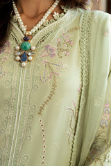 Qalamkar Chikankari Lawn Suit Unstitched 3 Piece QLM25CE CS-04 Erza – Summer Collection