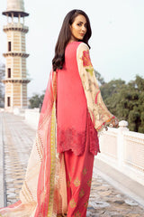 Charizma Signature Embroidered Lawn Suit Unstitched 3 Piece CRSL0-D09 – Eid Collection