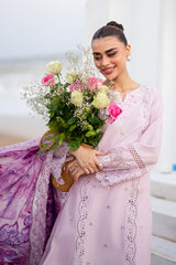 Azure Embroidered Lawn Suits Unstitched 3 Piece AZU25LL Lilac Majesty – Summer Collection