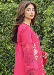Qalamkar Chikankari Lawn Suit Unstitched 3 Piece QLM24F PS-06 Maliha – Festive Collection