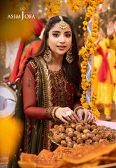 Asim Jofa Chamak-Damak Embroidered Chiffon Suits Unstitched 3 Piece AJ – AJCD-22