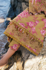 Baroque Embroidered Lawn Suits Unstitched 3 Piece BQ25EL- UF-4111- Summer Collection