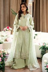 Qalamkar Chikankari Lawn Suit Unstitched 3 Piece QLM25CE CS-04 Erza – Summer Collection