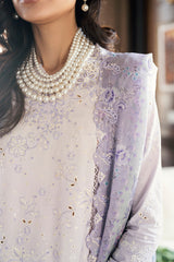 Qalamkar Chikankari Lawn Suit Unstitched 3 Piece QLM25CE CS-03 Alaila – Summer Collection