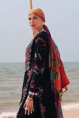 Afrozeh Embroidered Lawn Suits Unstitched 3 Piece AF25UL25 D-03 Elva – Luxury Collection