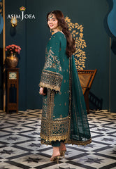 Asim Jofa Embroidered Lawn Suits Unstitched 3 Piece AJ – AJFI-30
