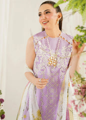 Pretty In Pink By Asifa And Nabeel Embroidered Lawn Suit Unstitched 3 Piece AN24L PP-8 Babys Breath – Summer Collection