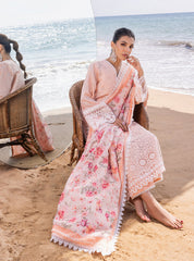 Zainab Chottani Chikankari Lawn Suits Unstitched 3 Piece ZC24CL D-2A Nora – Summer Collection-