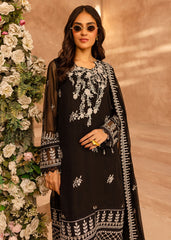 Shireen Lakdawala Embroidered Chiffon Suits Unstitched 3 Piece ST25SL SL-C-V10- Pitch black