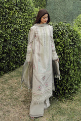 Qalamkar Chikankari Lawn Suit Unstitched 3 Piece QLM24F PS-11 Rinnah–