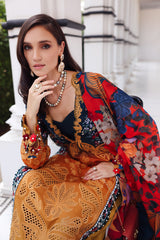 Afrozeh Embroidered Lawn Suits Unstitched 3 Piece AF25UL25 D-09 Halacy – Luxury Collection