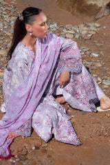Summer Together by Afrozeh Embroidered Lawn Suits Unstitched 3 Piece AF25ST D-02 Amethyst – Summer Collection