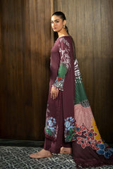 M Basics by Maria B Printed Linen Suits Unstitched 3 Piece MB24MB D-12 A – Winter Collection
