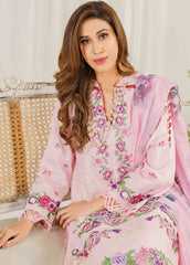 Pretty In Pink By Asifa And Nabeel Embroidered Lawn Suit Unstitched 3 Piece AN24L PP-9 Sedum – Summer Collection