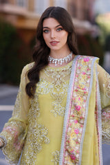 Noor By Saadia Asad Chiffon Handwork Schiffli Laserkari Collection