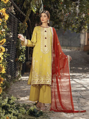 Serina by Salitex Embroidered Chikankari Lawn Suits Unstitched 3 Piece SSW6U3P042UT – Luxury Collection