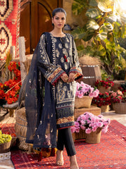 Izel by Salitex Embroidered Suits Unstitched 3 Piece SUNW6PE007UT – Fall Collection