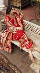 Anaya Embroidered Chiffon Suits Unstitched 3 Piece AKC22WD AKW22-07 Hiranur – Wedding Collection