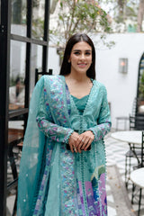 Afrozeh Embroidered Lawn Suits Unstitched 3 Piece AF25UL25 D-010 Sovana – Luxury Collection