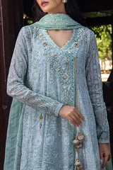 Roohi By Mushq Embroidered Organza Suit Unstitched 4 Piece MQ24R Diya