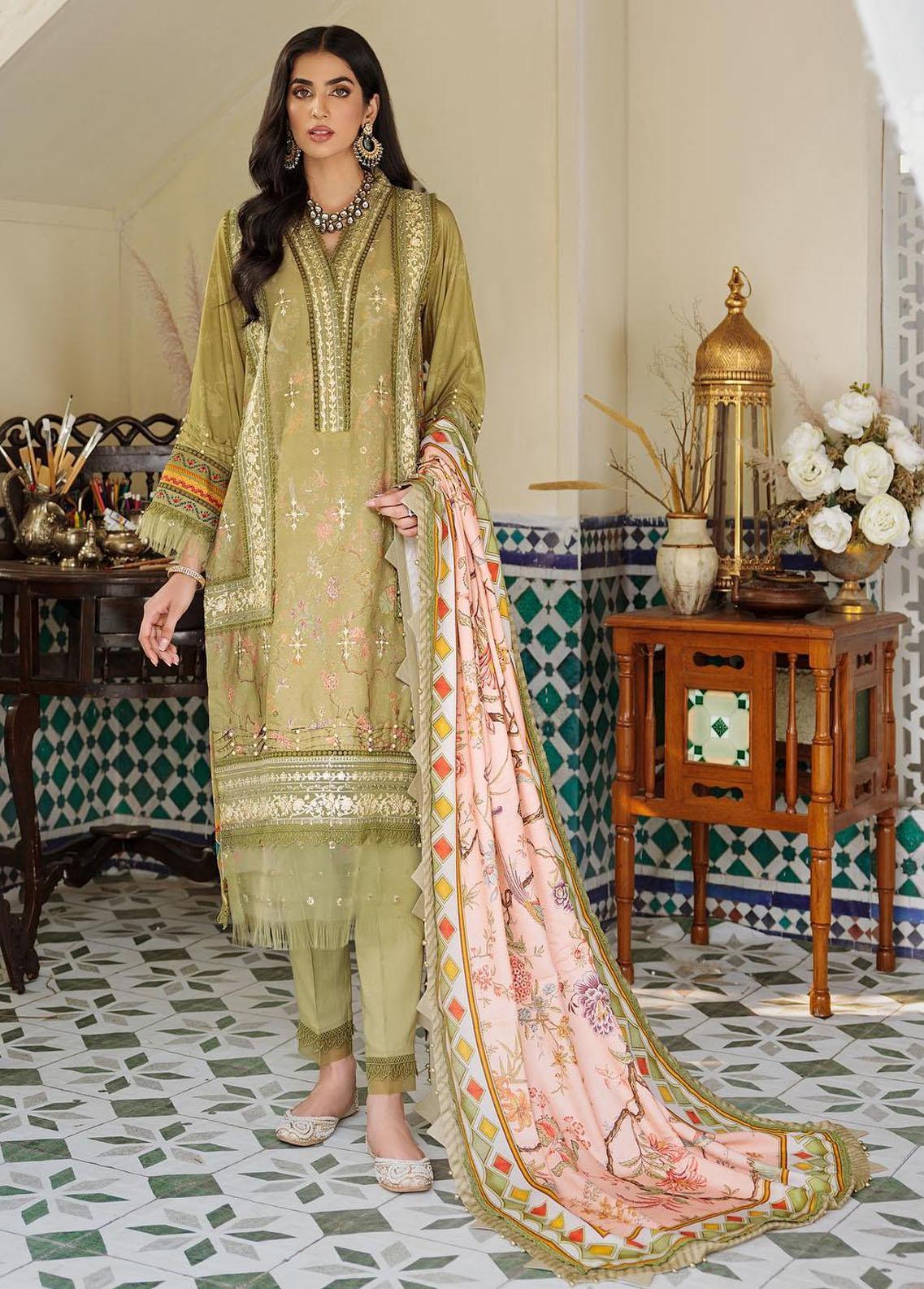 Noor by Sadia Asad - Embroidered Woolen Shawl Collection