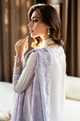 Qalamkar Chikankari Lawn Suit Unstitched 3 Piece QLM25CE CS-03 Alaila – Summer Collection