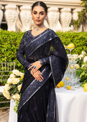 Gulaal - Embroidered Viscose Unstitched Saree - Wedding Collection