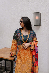 Afrozeh Embroidered Lawn Suits Unstitched 3 Piece AF25UL25 D-09 Halacy – Luxury Collection